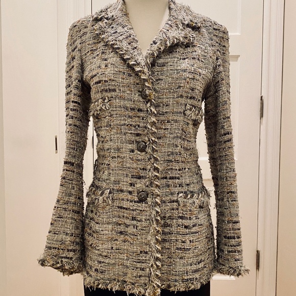 Chanel Metallic Tweed Jacket - Picture 3 of 16